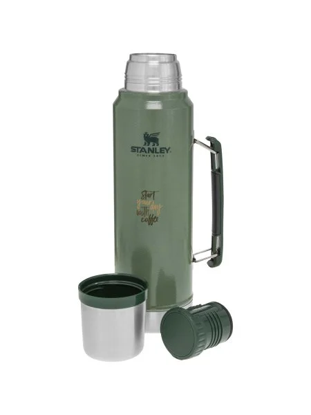Bouteille Stanley Classic de 1 000 ml vert forêt personnalisable
