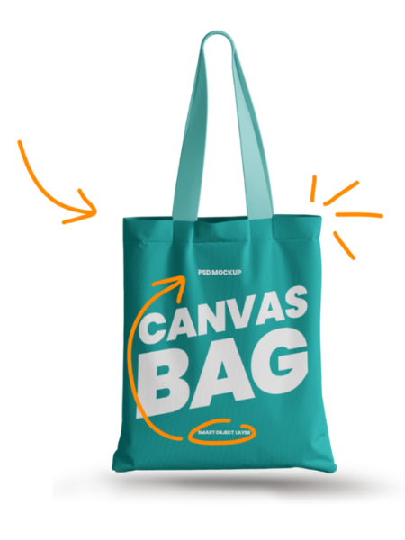 Sérigraphie logo personnalisé sur sac en coton
