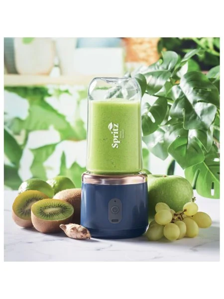 Mixeur portable rechargeable 400 ml bleu avec tasses sans BPA