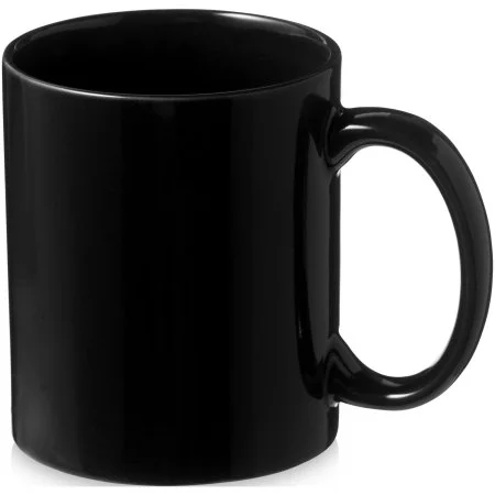Mug céramique Santos 330 ml noir personnalisable avec logo