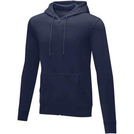 Sweat à capuche zippé Theron pour homme marine personnalisable